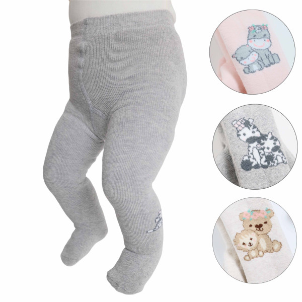 Колготки махровые Arti Baby Lacin Животные, детские, 0-18м