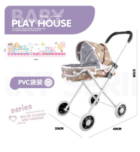 Коляска для кукол Baby Play House, универсальная, расцветки в ассортименте
