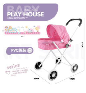 Коляска для кукол Baby Play House, универсальная, расцветки в ассортименте