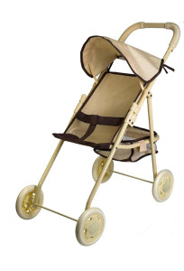 Коляска прогулочная для кукол 914D-22, с корзинкой