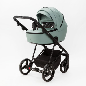 Коляска универсальная Adamex Blanc 2в1, кожа 100%