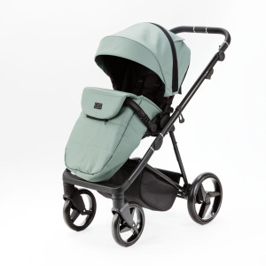 Коляска универсальная Adamex Blanc 2в1, кожа 100%