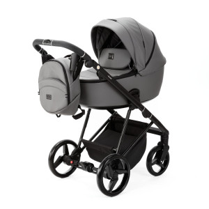 Коляска универсальная Adamex Blanc 2в1, кожа 100%