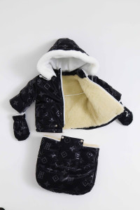 Комбинезон для новорожденных, трансформер, 3в1, зимний, плащевка/овчина, до 2-х лет