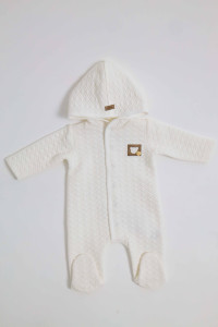 Комбинезон с капюшоном Caramell Bear, хлопок, унисекс, 0-9 м