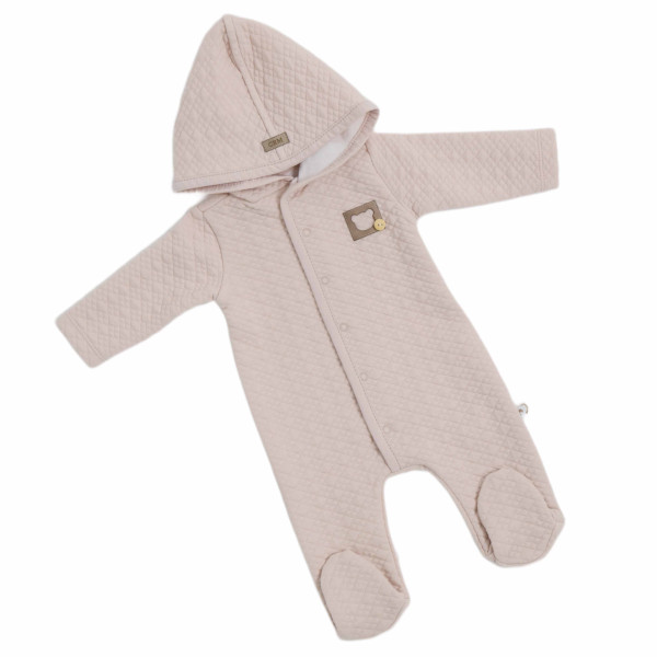 Комбинезон с капюшоном Caramell Bear, хлопок, унисекс, 0-9 м