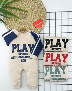 Комбинезон для мальчика и девочки Murat Baby Play, с начесом, 1-12м