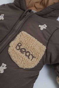 Комбинезон еврозима Bear, унисекс, плащевка/трикотаж, 6-24 м