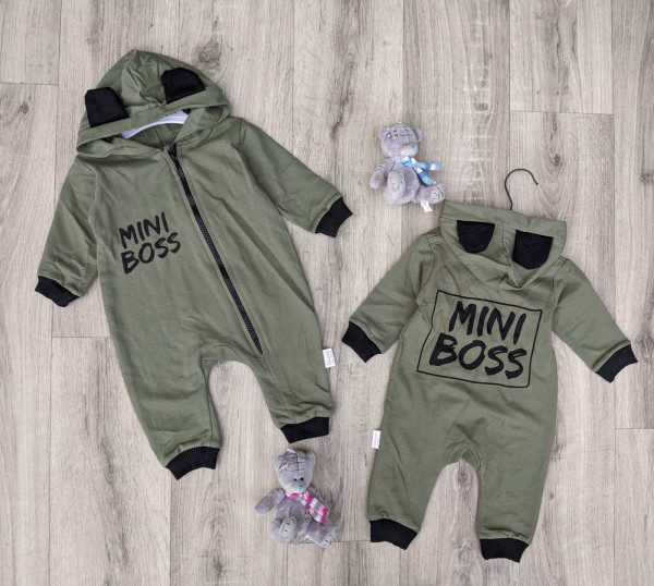 Комбинезон с капюшоном Murat Baby Mini Boss, интерлок, 3-18м