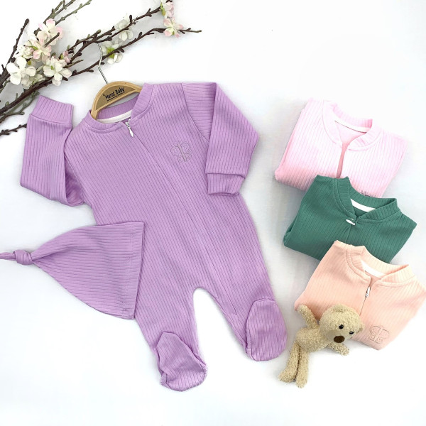 Комплект детской одежды MuratBaby 7081, 2 элемента, рубчик, 3-18 м