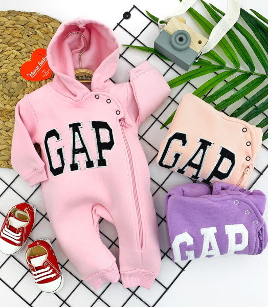 Комбинезон для девочки MuratBaby GAР, с начесом, 3-18 м