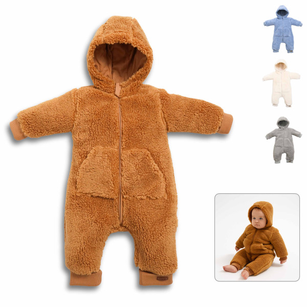 Комбинезон демисезонный Caramell Winter Star Boy, шерпа, 1-12 m