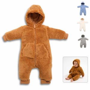 Комбинезон демисезонный Caramell Winter Star Boy, шерпа, 1-12 m