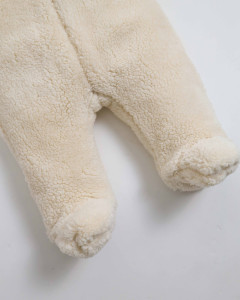 Комбинезон демисезонный Caramell Winter Star Boy Мишка, шерпа, хлопковая подкладка, 1-12 m