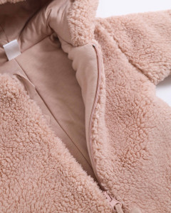 Комбинезон демисезонный Caramell Winter Star Girl Зайка, шерпа, хлопковая подкладка, 1-12 m