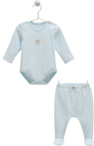 Комплект детской одежды Caramell Hello Forest, 2 элемента, хлопковый, 0-3 м