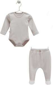 Комплект детской одежды Caramell Hello Forest, 2 элемента, хлопковый, 0-3 м