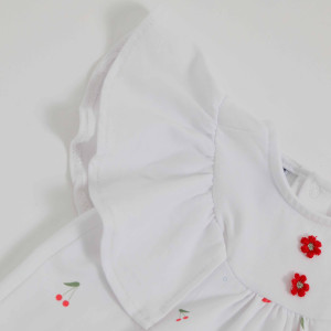 Костюм для девочки Caramell Denim Girl, летний, интерлок/джинс, 6-24 м