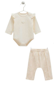 Комплект детской одежды Caramell Tiny Lace, для девочки, хлопковый, 1-3 м