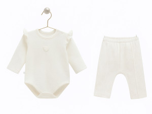 Комплект детской одежды Caramell Tiny Lace, для девочки, хлопковый, 1-3 м