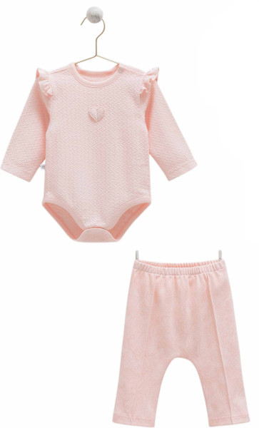 Комплект детской одежды Caramell Tiny Lace, для девочки, хлопковый, 1-3 м