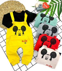 Костюм детский MuratBaby  Микки, 2 элемента, двунить, 1-12 м