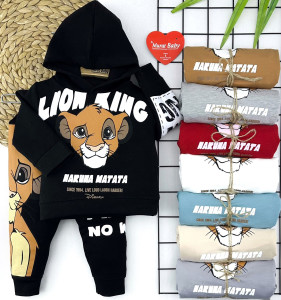 Костюм спортивный Murat Baby Lion King, двунить, унисекс, 6-24 м