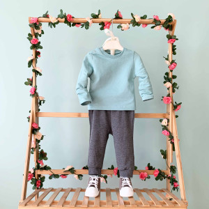 Комплект детской одежды Murat Baby Dino, 3 элемента, двунить/джинс, 9-36 м