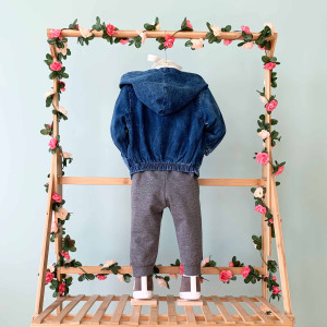 Комплект детской одежды Murat Baby Dino, 3 элемента, двунить/джинс, 9-36 м