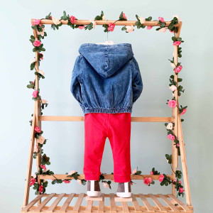 Комплект одежды для девочки Murat Baby Слоник, 3 элемента, двунить/джинс, 9-36 м