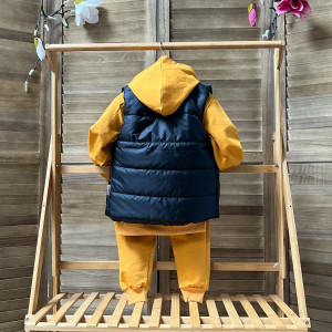 Костюм спортивный с жилеткой Partner, унисекс, двунить/плащевка, 18м-5 лет