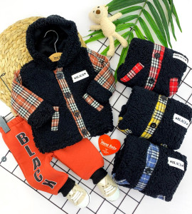 Комплект детской одежды MuratBaby Black, 2 элемента, овчина, 3-18 м