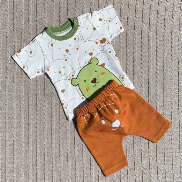 Комплект для мальчика Pepelino Мишка, хлопок, 6-36 м