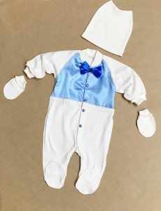 Комплект одежды для новорожденного Тома 60165, интерлок, 3 элемента, 0-1 м