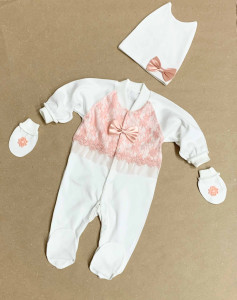 Комплект одежды для новорожденного Тома 60165, интерлок, 3 элемента, 0-1 м