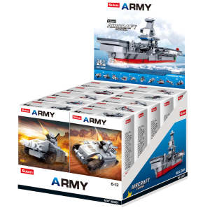 Конструктор SLUBAN Army, Авианосец, 10в1, 32-55дет