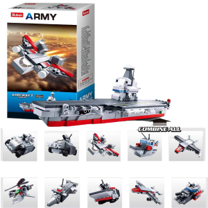 Конструктор SLUBAN Army, Авианосец, 10в1, 32-55дет