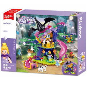 Конструктор SLUBAN Girls Dream, Волшебный дом на дереве, 435дет