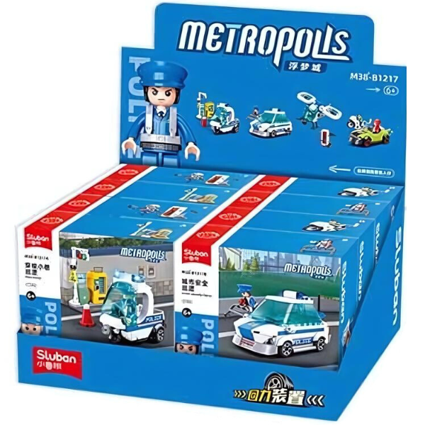 Конструктор SLUBAN Metropolis, Полицейский патруль, 97-135 деталей