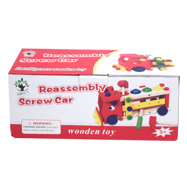 Грузовик 47862 Конструктор, стучалка, с молотком и отвертктой, дерево