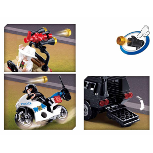 Конструктор детский SLUBAN Police Бронемашина, 324 детали