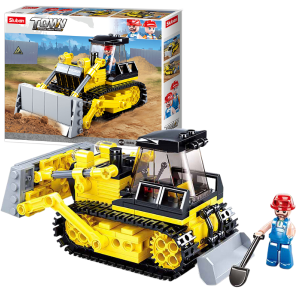 Конструктор детский SLUBAN Town Бульдозер, 231 деталь