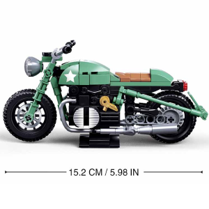 Конструктор детский SLUBAN Model Bricks - Мотоцикл R75MS, 1:12, 215 деталей