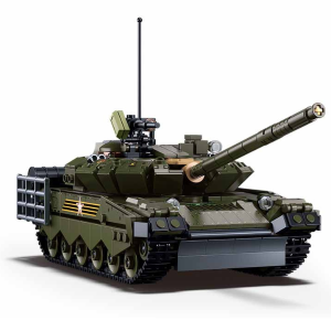 Конструктор SLUBAN Основной боевой танк T-80BVMs, 1:35, 768 деталей