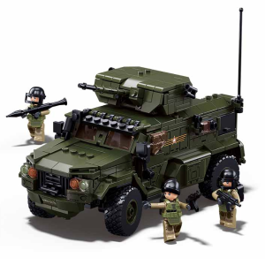 Конструктор детский SLUBAN Штурмовая бронемашина VDVs, 471 деталь