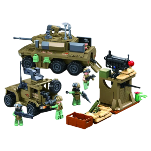 Конструктор детский SLUBAN Army Военная техника, 744 детали