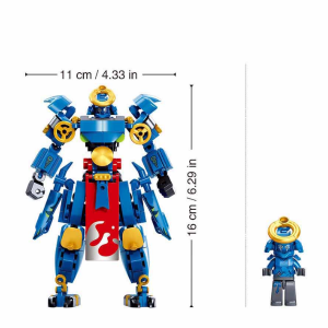 Конструктор детский SLUBAN Робот-Синий самурай, 230 деталей
