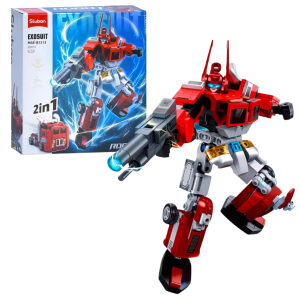 Конструктор детский SLUBAN Робот-Грузовик 2 в 1, 260 деталей