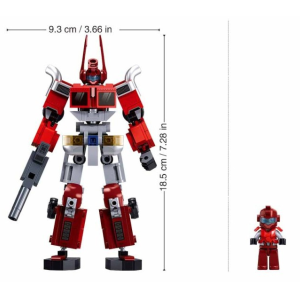 Конструктор детский SLUBAN Робот-Грузовик 2 в 1, 260 деталей