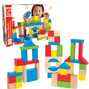Конструктор Hape E0409 Кубики и блоки, деревянный